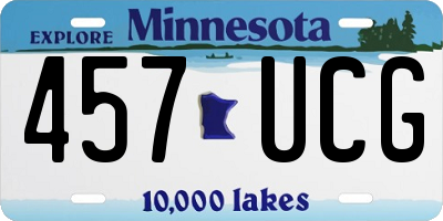 MN license plate 457UCG