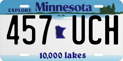 MN license plate 457UCH