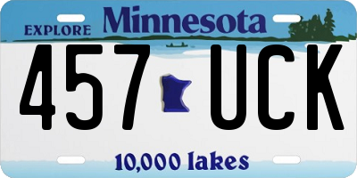 MN license plate 457UCK