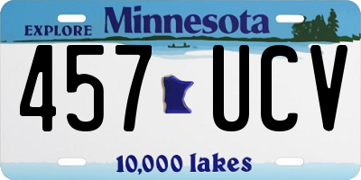 MN license plate 457UCV