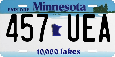 MN license plate 457UEA
