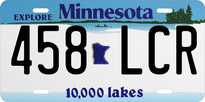 MN license plate 458LCR