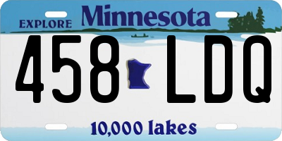 MN license plate 458LDQ