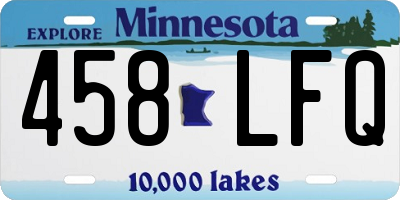 MN license plate 458LFQ