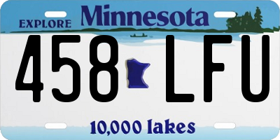 MN license plate 458LFU