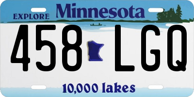 MN license plate 458LGQ