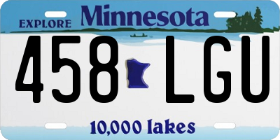 MN license plate 458LGU