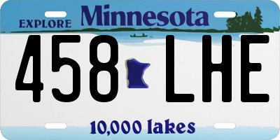 MN license plate 458LHE