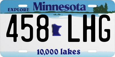 MN license plate 458LHG