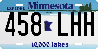 MN license plate 458LHH
