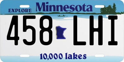 MN license plate 458LHI