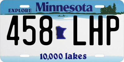 MN license plate 458LHP