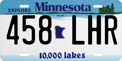 MN license plate 458LHR