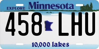 MN license plate 458LHU