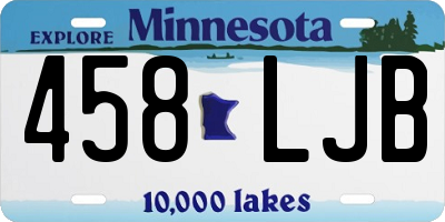 MN license plate 458LJB