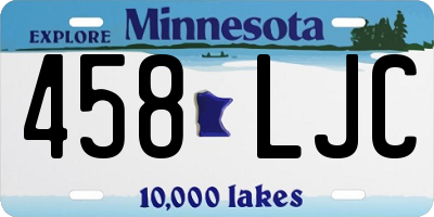 MN license plate 458LJC