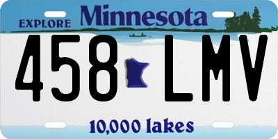 MN license plate 458LMV