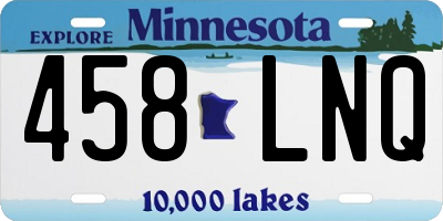 MN license plate 458LNQ
