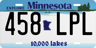 MN license plate 458LPL