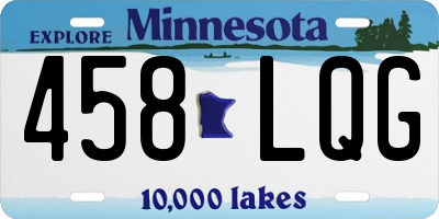 MN license plate 458LQG