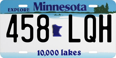 MN license plate 458LQH