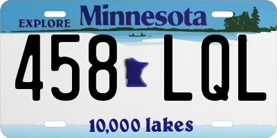 MN license plate 458LQL