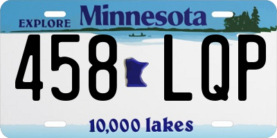 MN license plate 458LQP