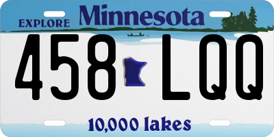 MN license plate 458LQQ