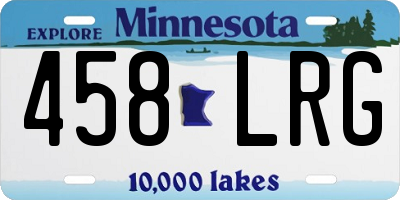 MN license plate 458LRG
