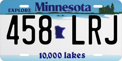 MN license plate 458LRJ