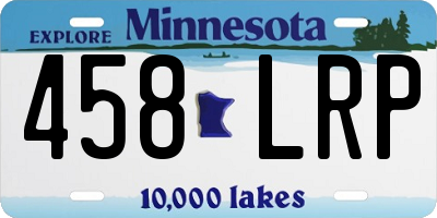 MN license plate 458LRP