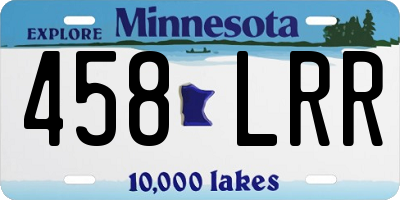 MN license plate 458LRR