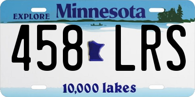 MN license plate 458LRS