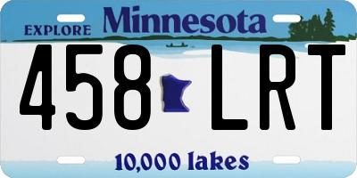 MN license plate 458LRT