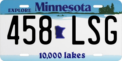 MN license plate 458LSG