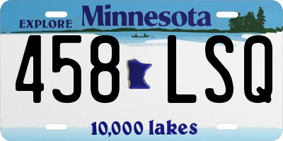 MN license plate 458LSQ