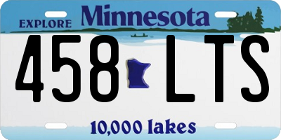 MN license plate 458LTS