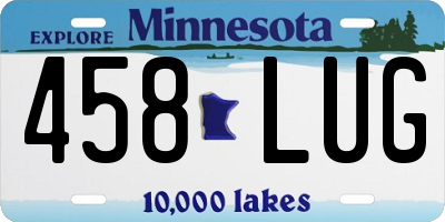 MN license plate 458LUG