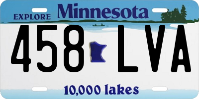 MN license plate 458LVA