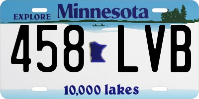 MN license plate 458LVB