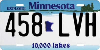MN license plate 458LVH