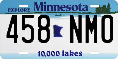 MN license plate 458NMO