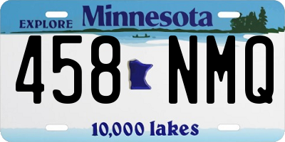 MN license plate 458NMQ