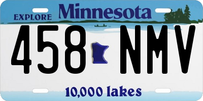 MN license plate 458NMV