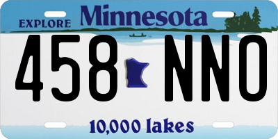 MN license plate 458NNO