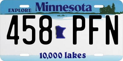 MN license plate 458PFN