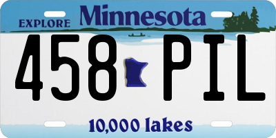 MN license plate 458PIL
