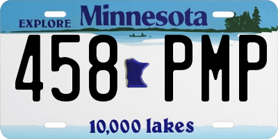 MN license plate 458PMP