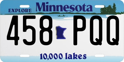 MN license plate 458PQQ