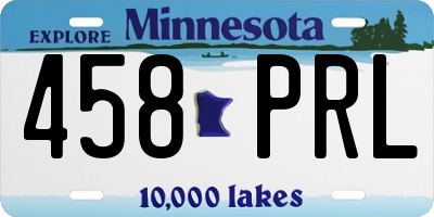 MN license plate 458PRL